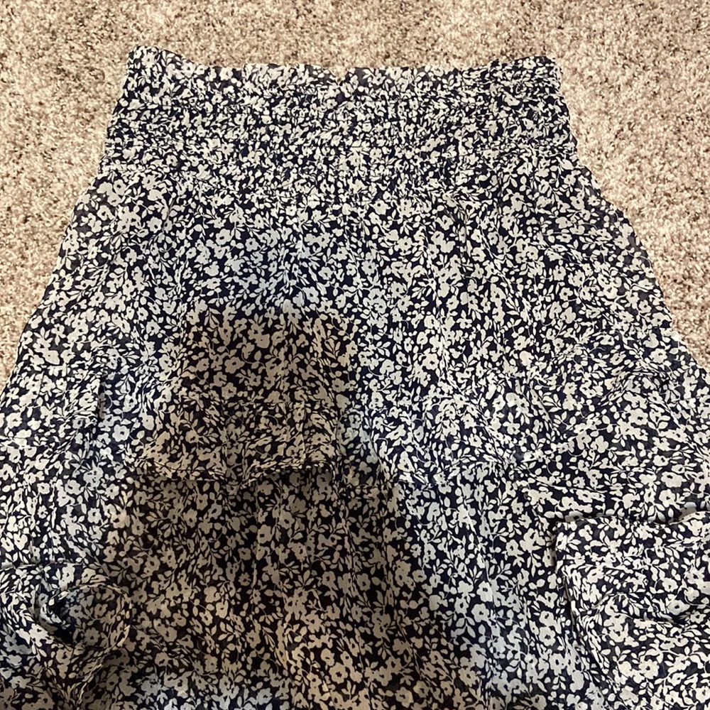 black and white summer skirt
